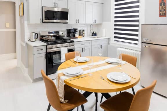 Spacious 3 Bedroom | Steps to Bus to NYC + Views